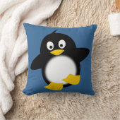 かわいくおもしろいなペンギンの枕 クッション (ブランケット)