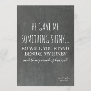 かわいくおもしろいな新婦付添人/メイド・オブ・オーナー（花嫁付き添い人）の提案 招待状