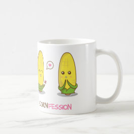 かわいくおもしろいなPunnyのトウモロコシ愛告白 コーヒーマグカップ
