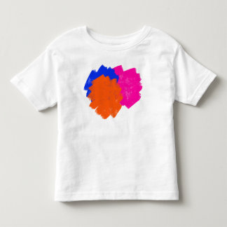 かわいくきたないカラフルははねかけます トドラーTシャツ