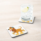 かわいくすぐれるアフガンハウンド・コースターセット コースター (右側)