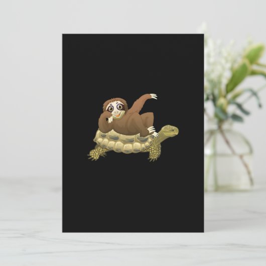 かわいくてかわいおもしろいいナマケガメ 招待状 (スタンド正面)