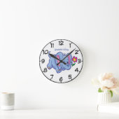 かわいくて幸せなベビー象のカタログ ラウンド壁時計 (ホーム)