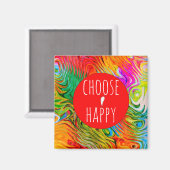 かわいくて選カラフルぶハッピーマグネット2" マグネット (正面/裏面)