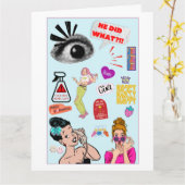 かわいくて風変わり、面白いガレンティーンズデーの親友 カード (黄色い花)