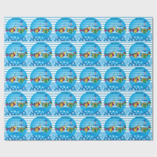 かわいくなま臭い泡ベビーシャワーのテーマ ラッピングペーパー (フラット)