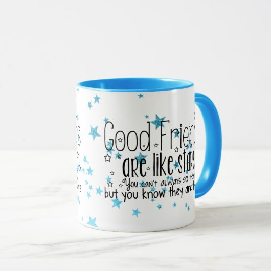 かわいくよい友人は星のマグのようです マグカップ (正面右)