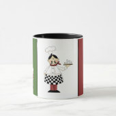 かわいくイタリアンなシェフの装飾の台所マグ マグカップ (中央)