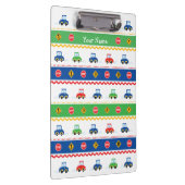 かわいくカスタマイズ可能でカラフルな漫画車 クリップボード (右)