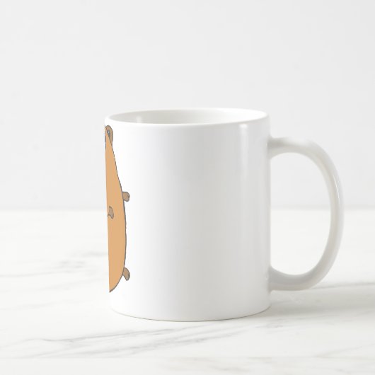 かわいくカスタマイズ可能なホリネズミ コーヒーマグカップ (右)