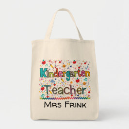 かわいくカスタムな幼稚園教師のデザイン トートバッグ