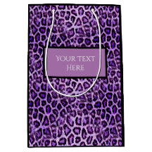 かわいくカスタムな文字の紫色のヒョウのアニマルプリントのパーティー