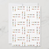 かわいくカラフルなおもしろいの環境にやさしい休暇の季節 シーズンカード (正面)