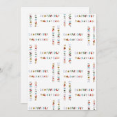 かわいくカラフルなおもしろいの環境にやさしい休暇の季節 シーズンカード (正面/裏面)