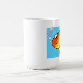 かわいくカラフルな漫画の魚のマグ コーヒーマグカップ (中央)