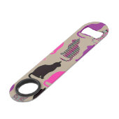 かわいくカラフルな猫パターン栓抜き スピード栓抜き (正面アングル)