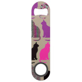 かわいくカラフルな猫パターン栓抜き スピード栓抜き (裏面)