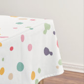かわいくカラフルな紙吹雪のドット・パターン テーブルクロス (インサイチュ)