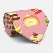 かわいくカラフルな茶はイラストレーションパターンを固めます ネクタイ (ロール)