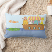 かわいくカラフルなNoahsの避難所のベビーの子供部屋部屋の装飾 ランバークッション (ブランケット)