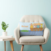 かわいくカラフルなNoahsの避難所のベビーの子供部屋部屋の装飾 ランバークッション (椅子)