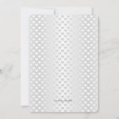 かわいくシックなランジェリーのブラのブライダルシャワーの招待状 招待状 (裏面)