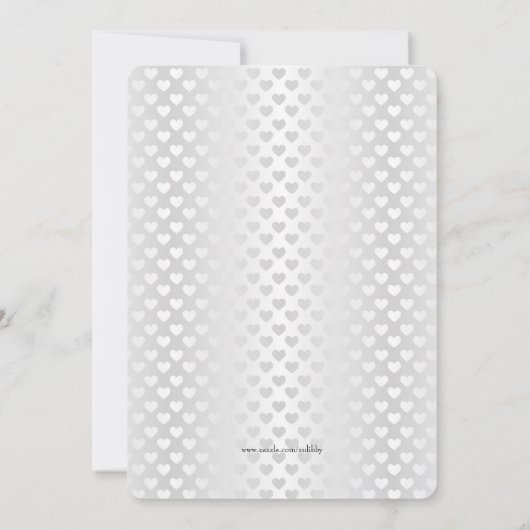 かわいくシックなランジェリーのブラのブライダルシャワーの招待状 招待状 (裏面)