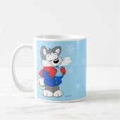 かわいくハスキーなマグ コーヒーマグカップ (左)