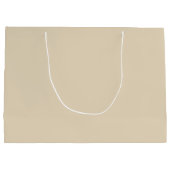 かわいくパーソナライズで小さいライオンのベビーシャワーのギフトバッグ ラージペーパーバッグ (裏面)