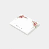 かわいくパーソナライズなシャクヤクの花のポスト・イット ポストイット (アングル)