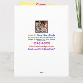 かわいくパーソナライズなソフトボールは大きいカードを梳きます カード (裏面)