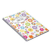 かわいくパーソナライズな螺旋綴じのノート ノートブック (右側)