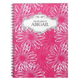 かわいくパーソナライズな螺旋綴じのノート ノートブック