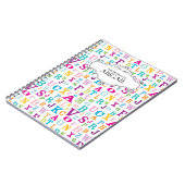 かわいくパーソナライズな螺旋綴じのノート ノートブック (左側)