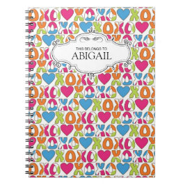 かわいくパーソナライズな螺旋綴じのノート ノートブック