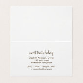 かわいくフランスのなマカロンのベーカリーかカフェ 名刺 (内部フラット)