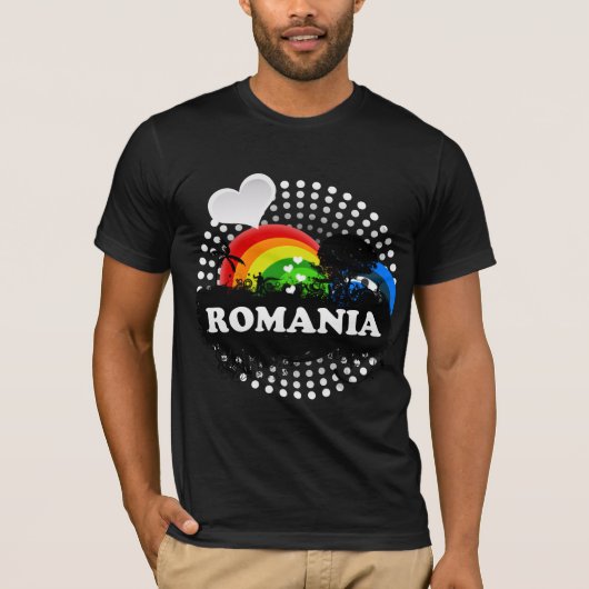 かわいくフルーツのようなルーマニア Tシャツ (正面)