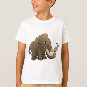 かわいくフレンドリーなマンモス Tシャツ