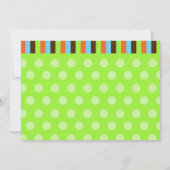 かわいくモダンなライオンの誕生日の招待 招待状 (裏面)