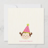 かわいくモダンな猿の第2バースデーパーティ招待状 招待状 (裏面)