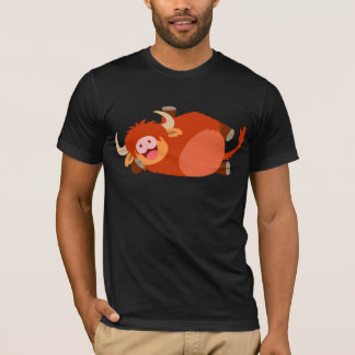 かわいく不精な漫画高地牛Tシャツ Tシャツ