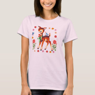 かわいく低俗なシカ Tシャツ