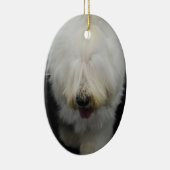 かわいく古い英国の牧羊犬のオーナメント セラミックオーナメント (右)