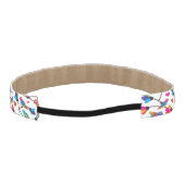 かわいく多彩なオウムの鳥 アスレチックヘッドバンド (裏面)