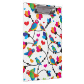 かわいく多彩なオウムの鳥 クリップボード (右)