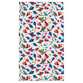 かわいく多彩なオウムの鳥 スモールペーパーバッグ (裏面)