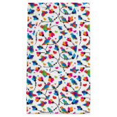 かわいく多彩なオウムの鳥 スモールペーパーバッグ (正面)