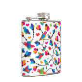 かわいく多彩なオウムの鳥 フラスク (右)