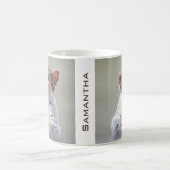 かわいく好奇心が強いリスのプロフィールの写真 コーヒーマグカップ (中央)