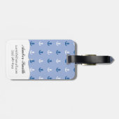 かわいく小さいいかりパターン ラゲッジタグ (裏面横)